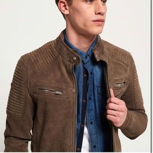 H&M suede Biker jacket  for men size Medium